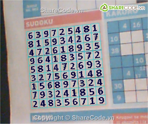 sudoku,sudoku solver,webcam,C++